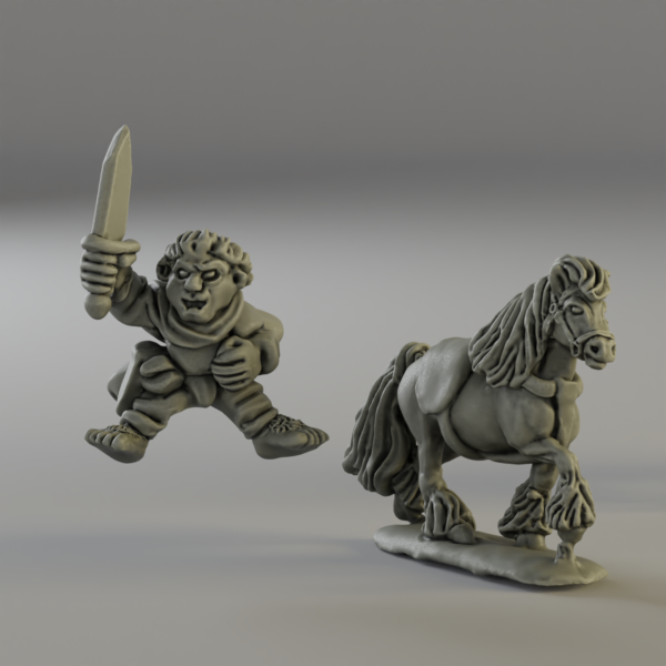 Halfling pony rider 2 (3d-printed) - Image 2