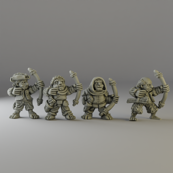 Halfling Archers set (3d-printed) - Image 4